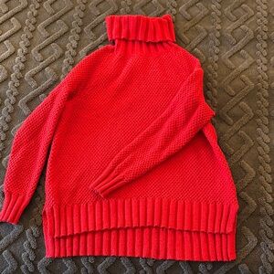 Patagonia small red Turtleneck Knit Sweater - Women's Cozy Pullover